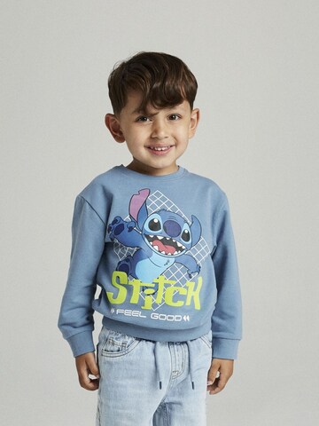 Sweat 'Stitch' NAME IT en bleu : devant