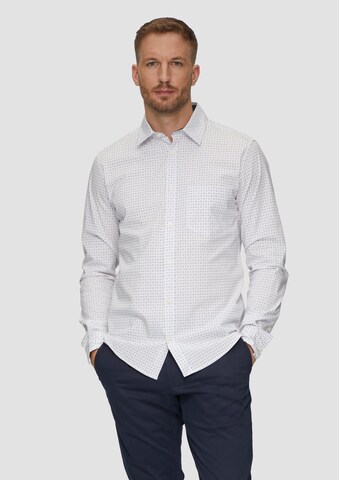 Coupe slim Chemise s.Oliver en blanc : devant