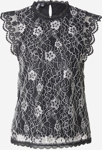 PIECES Blouse 'PCOLLINE' in Black: front