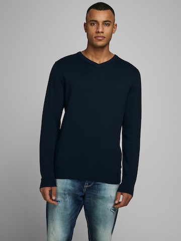 JACK & JONES Sweater in Blue: front