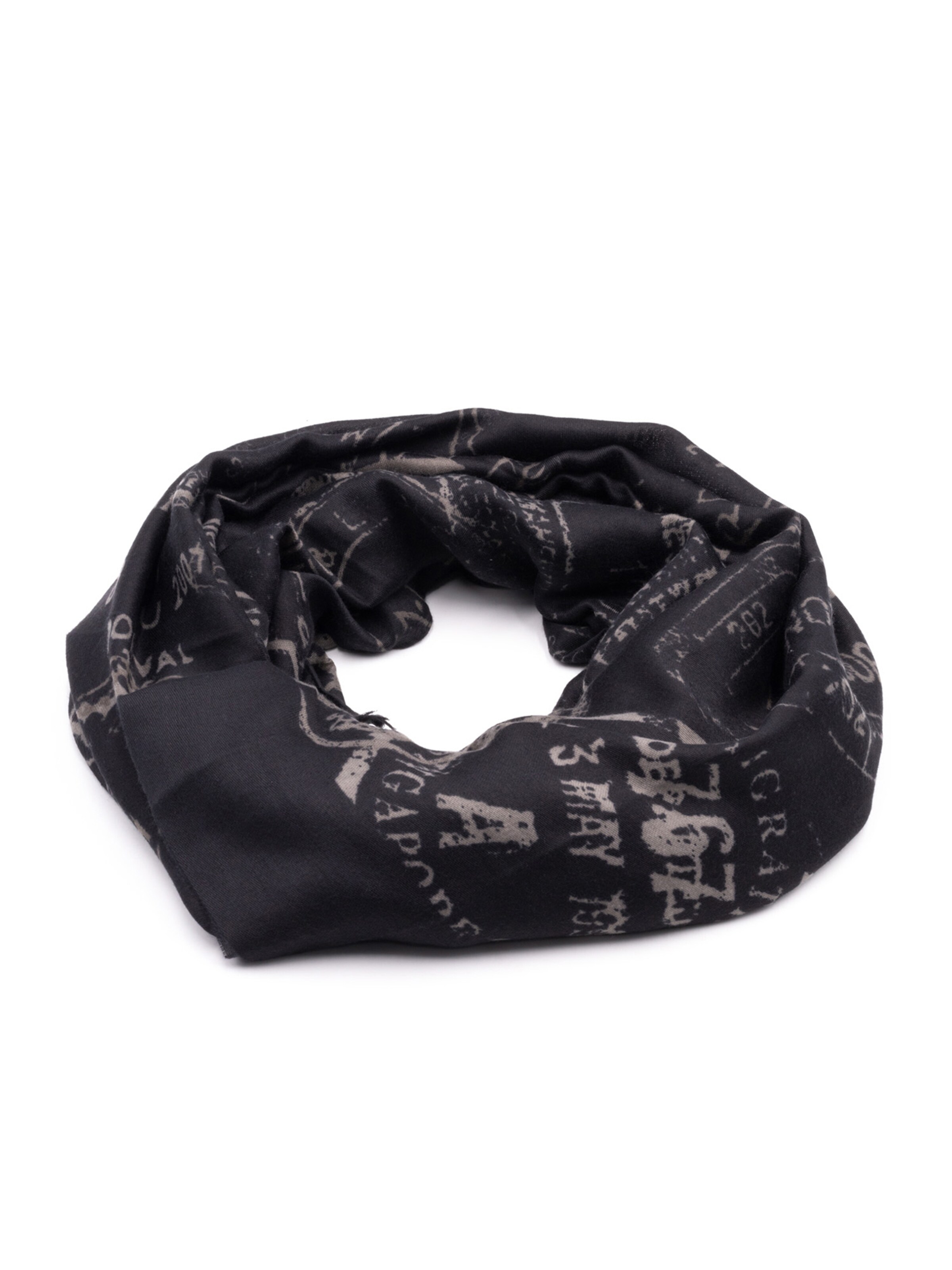 Écharpe tube ALV By Alviero Martini en noir : devant
