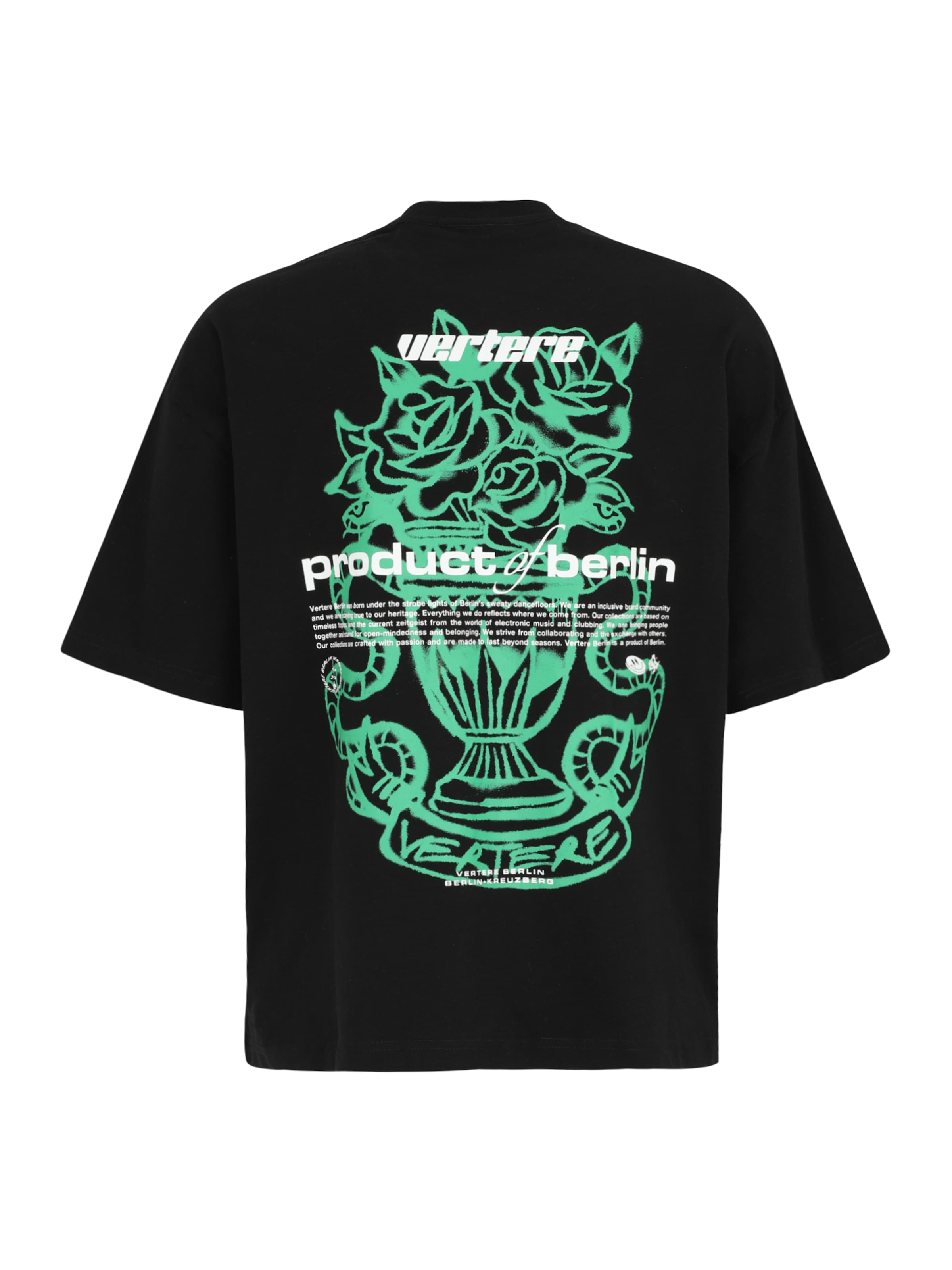 Vertere Berlin Μπλουζάκι 'OVERLAY' σε μαύρο