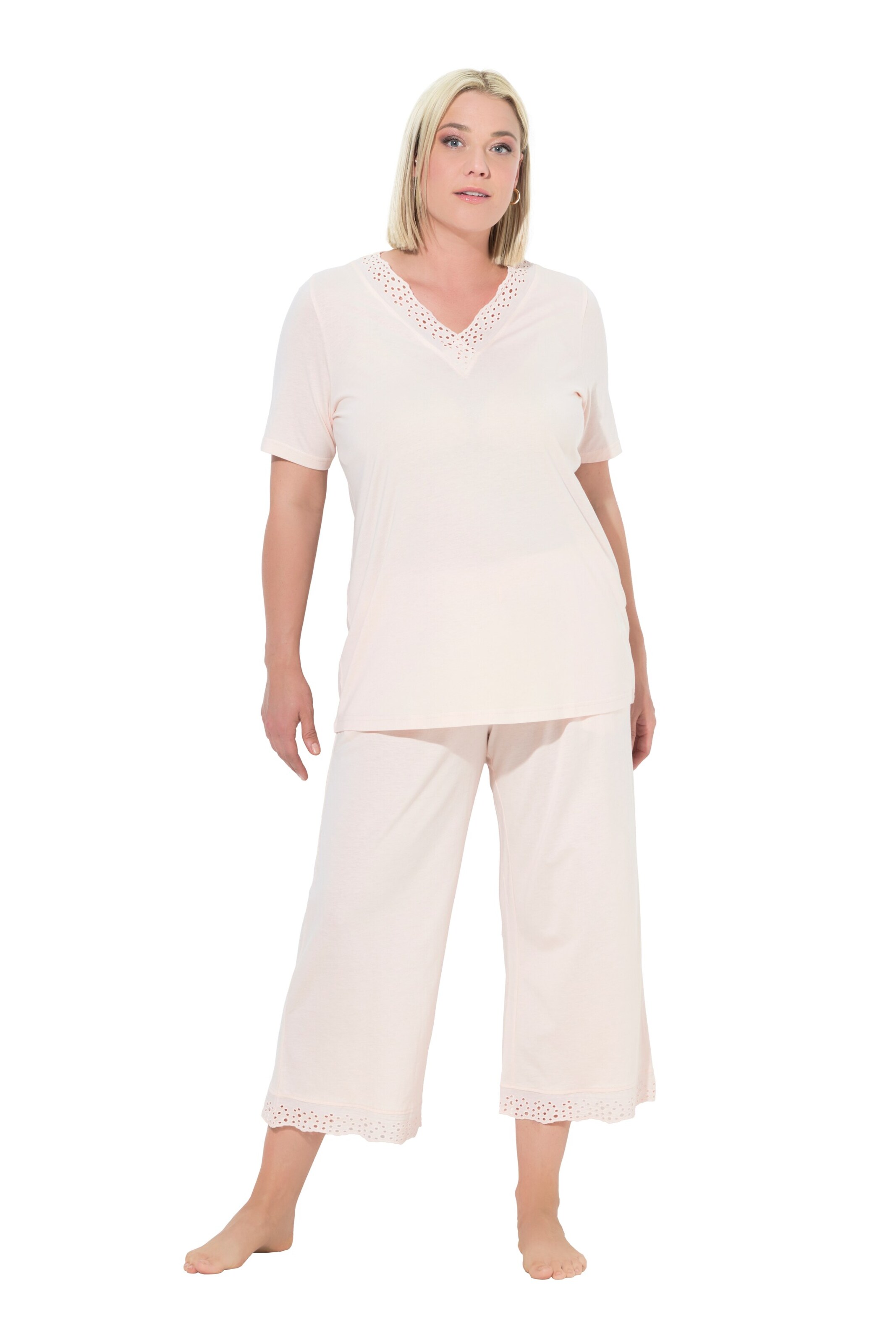 Ulla Popken Pyjama in Pink: Vorderseite