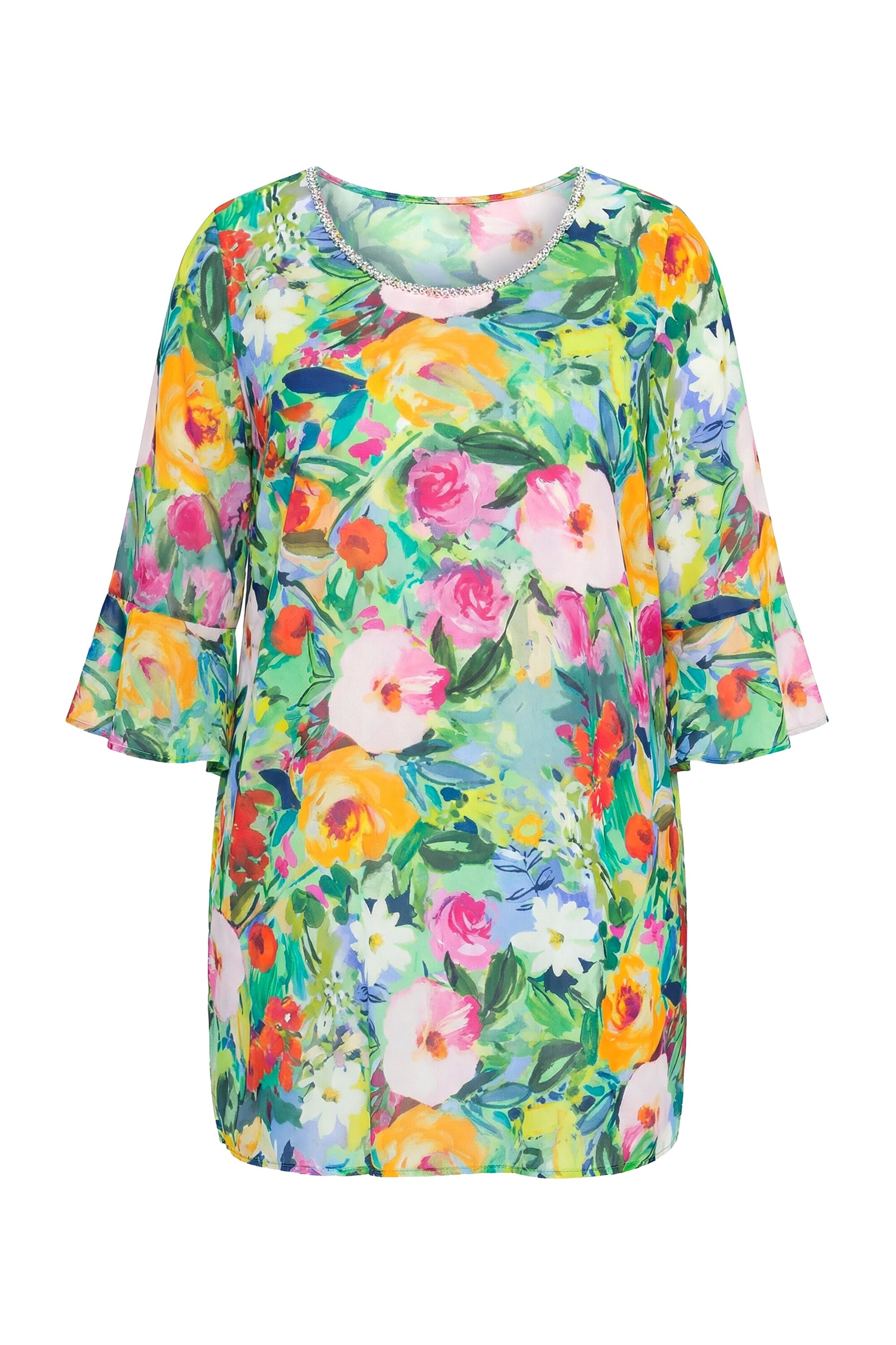 MIAMODA Tunic in Green: front