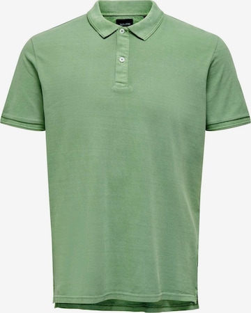 Only & Sons Shirt 'TRAVIS' in Green: front