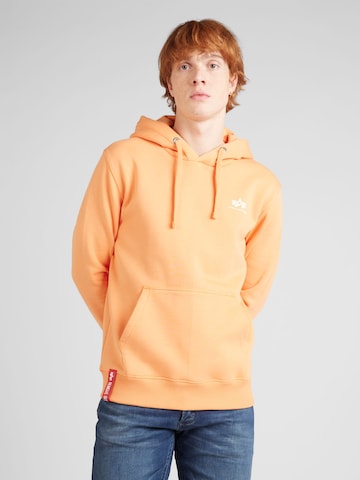 ALPHA INDUSTRIES Regular Fit Sweatshirt in Orange: predná strana