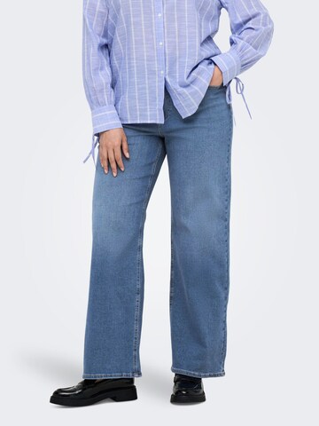 ONLY Carmakoma Wide Leg Jeans 'CARBilly' i blå: forside