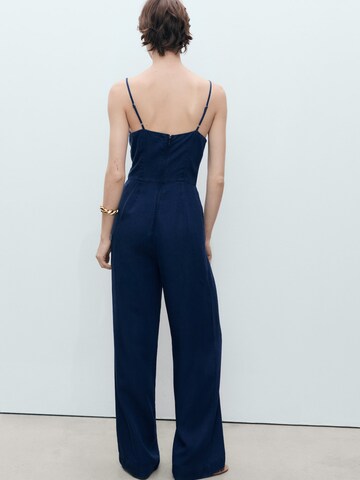 MANGO Jumpsuit 'CRETA' in Blue