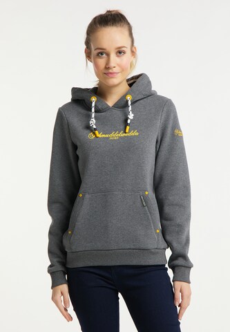 Sweat-shirt Schmuddelwedda en gris : devant