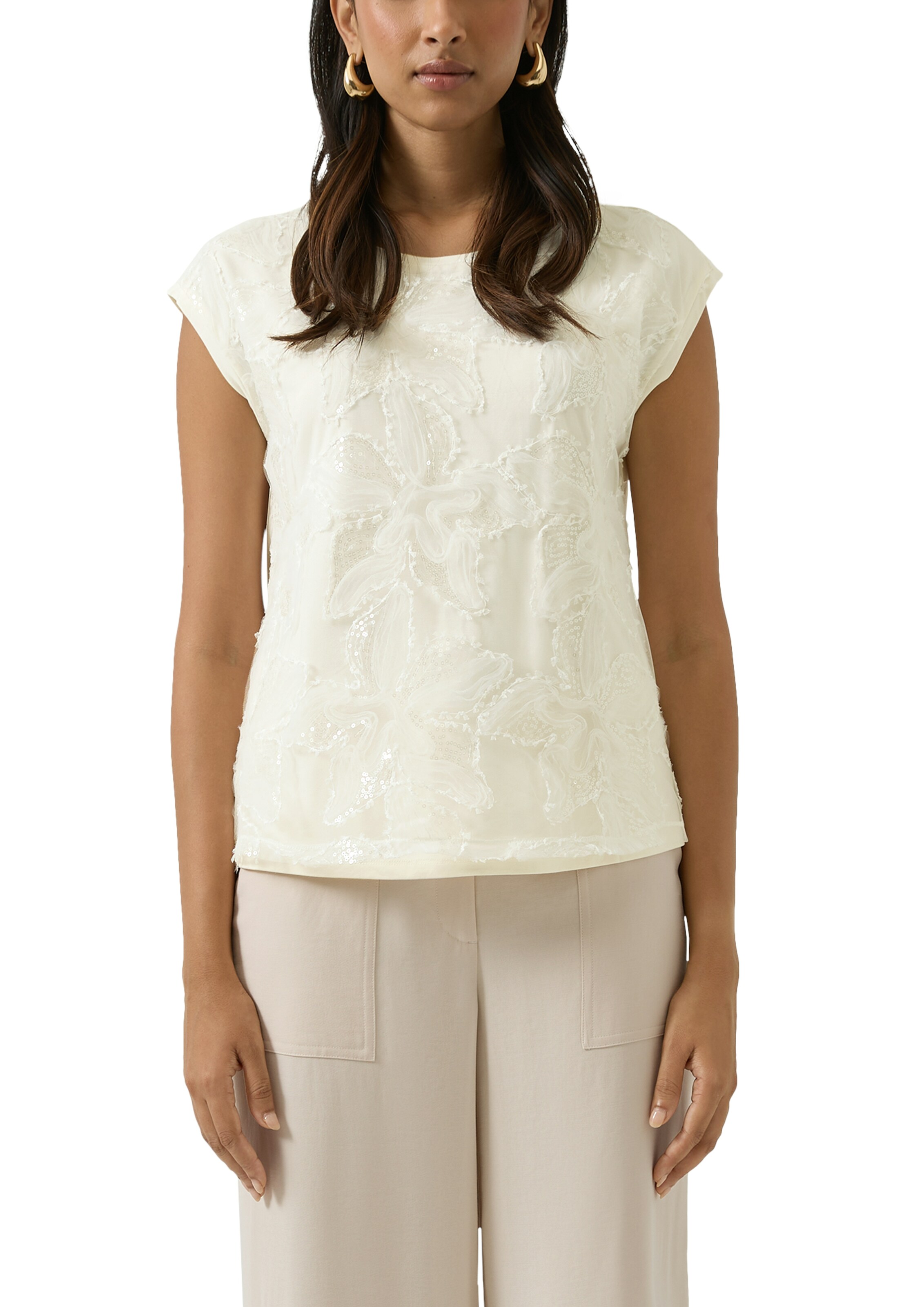 s.Oliver BLACK LABEL Shirt in Beige