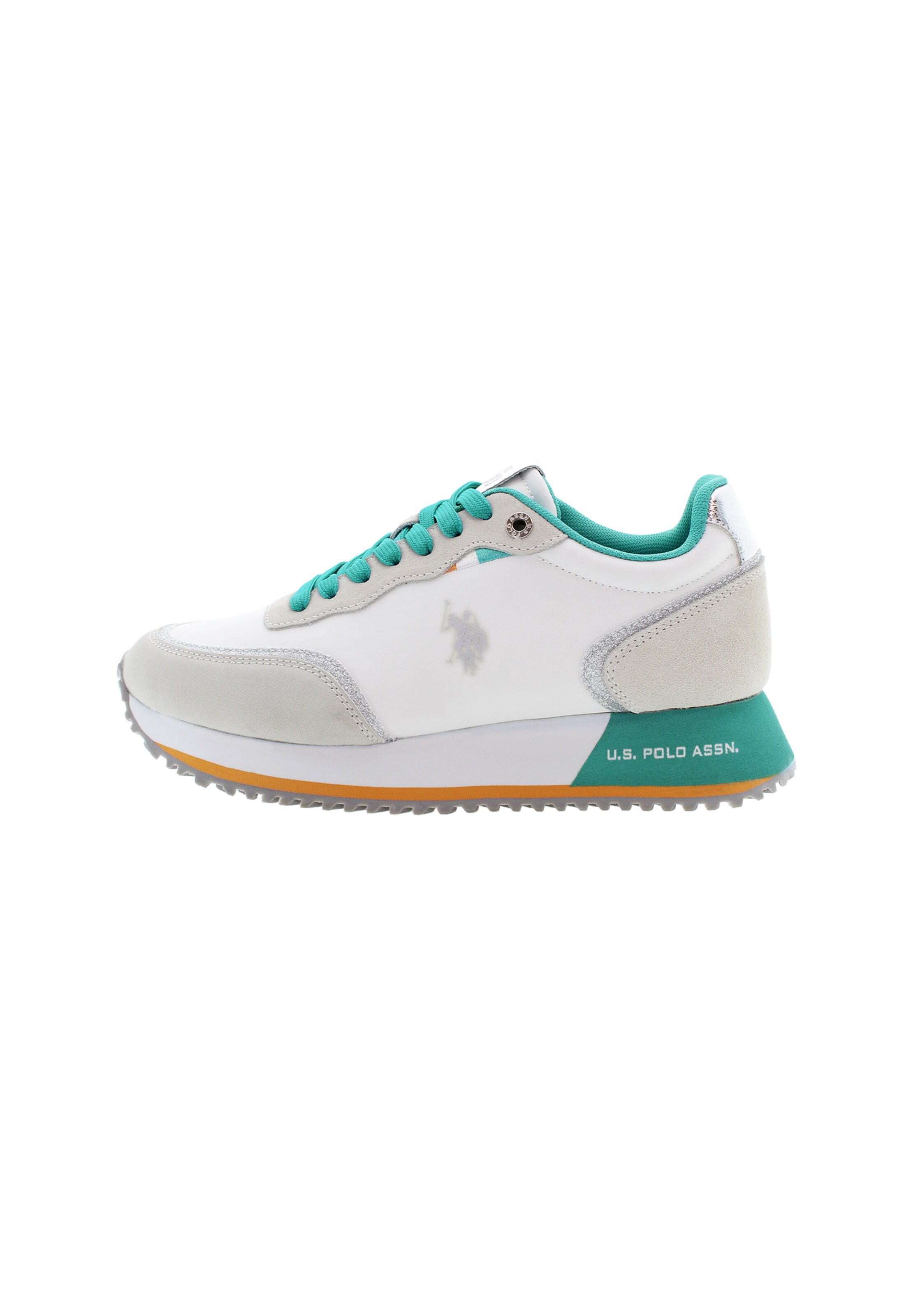 Sneaker bassa di U.S. POLO ASSN. in bianco: frontale