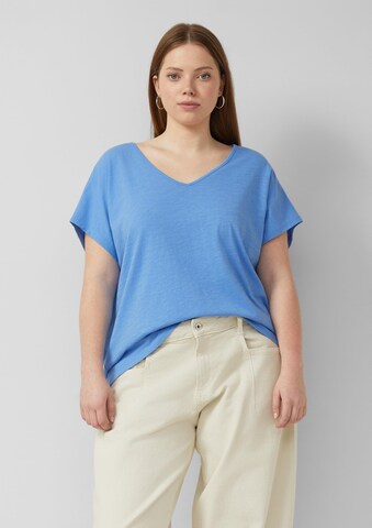 QS T-Shirt in Blau: Vorderseite