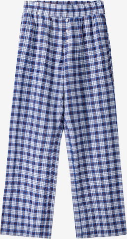 Bershka Zvonové kalhoty Kalhoty – modrá: přední strana