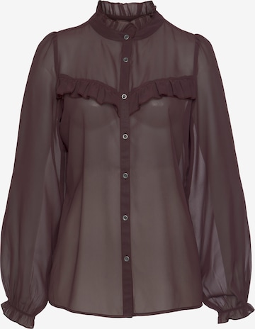 LASCANA Blouse in Brown: front