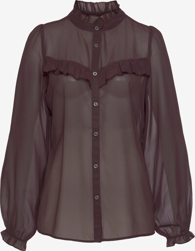 LASCANA Chiffonbluse in aubergine, Produktansicht