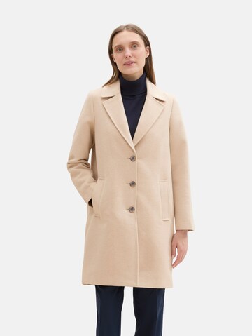 TOM TAILOR Between-Seasons Coat in Beige: front