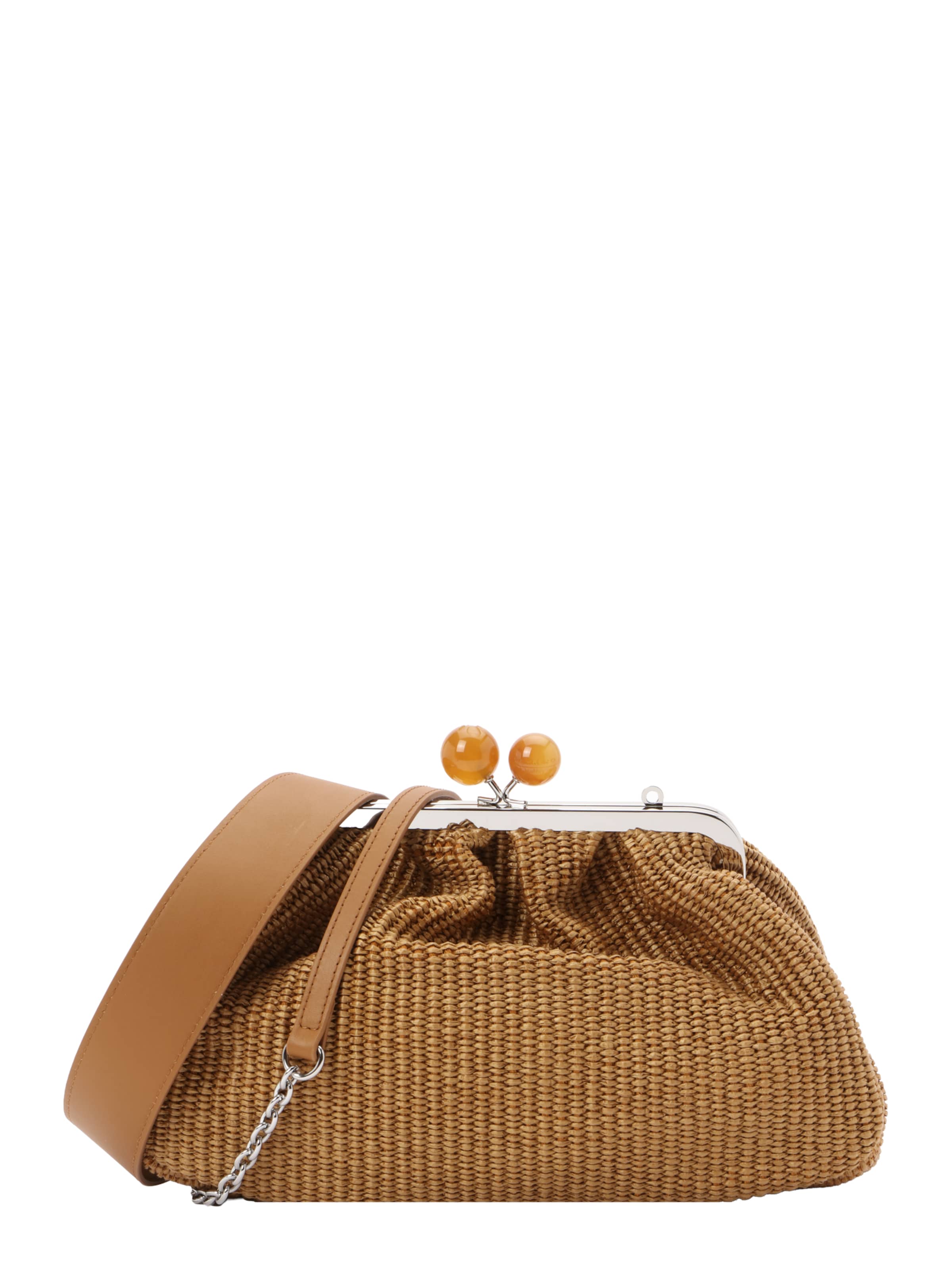 Weekend Max Mara Чанта с презрамки 'FORTUNA' в кафяво: отпред