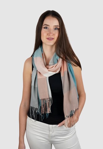 HARPA Scarf in Blue: front