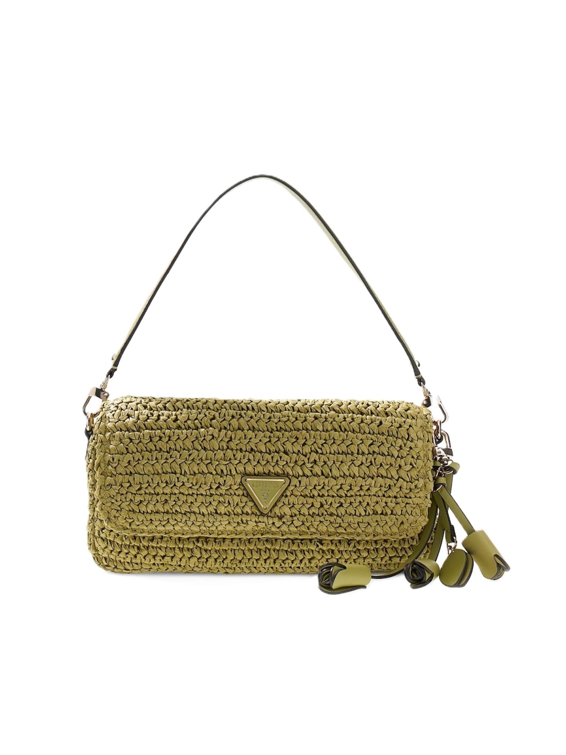 GUESS Schultertasche 'Ofelia' in Grün: Vorderseite