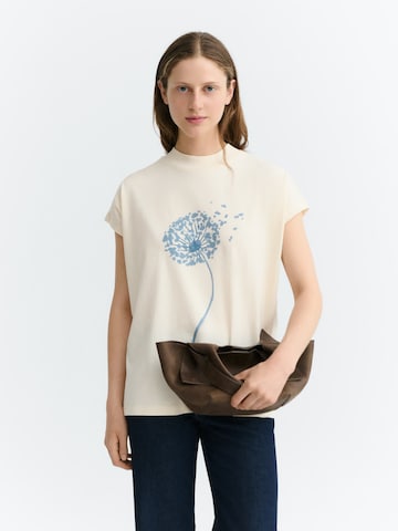 Maglietta 'VOLTA' di Thinking MU in bianco: frontale