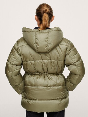 MANGO Winter Jacket 'Nepal' in Green