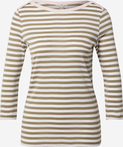EDC BY ESPRIT Camiseta en caqui / rosa / blanco, Vista del producto
