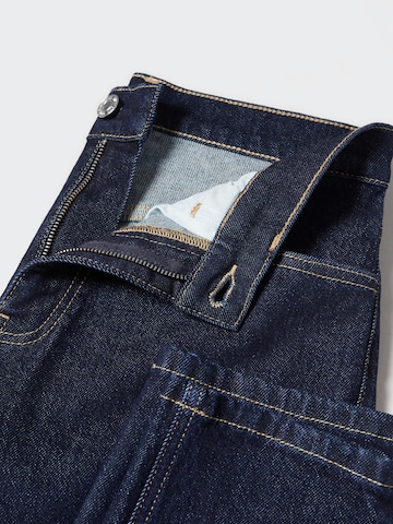 MANGO Tapered Jeans in Blauw