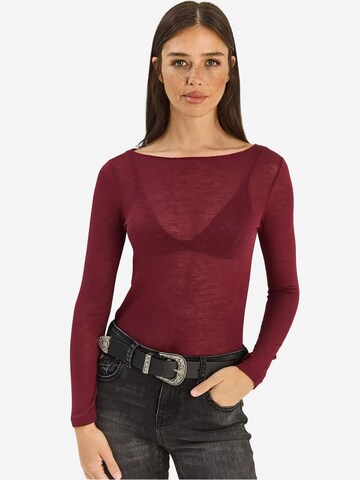 T-shirt Bianco Lucci en rouge : devant