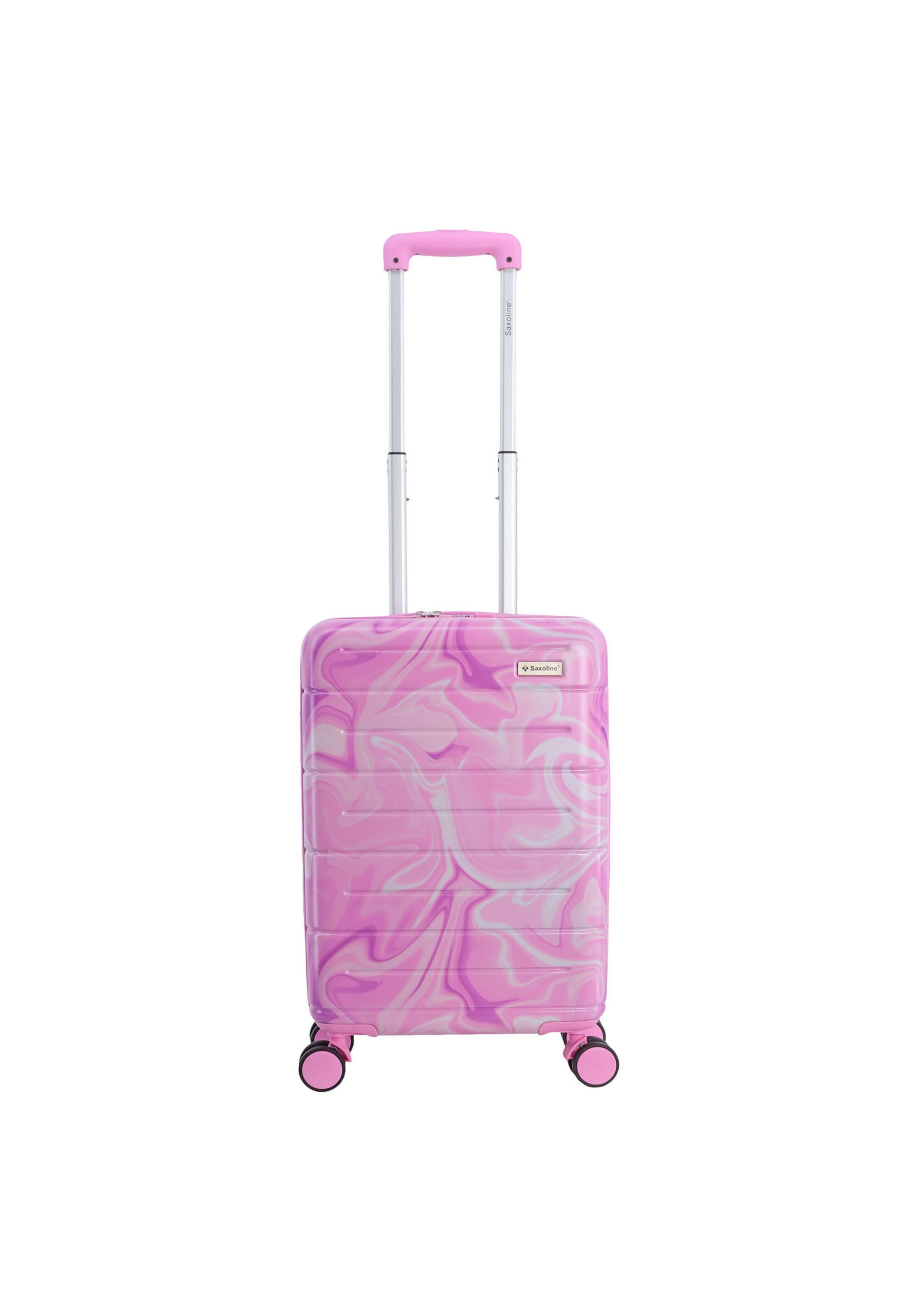 Saxoline Suitcase 'Splash' in Pink: front
