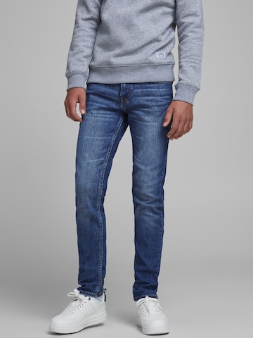 Slimfit Jeans 'Glenn' di Jack & Jones Junior in blu: frontale