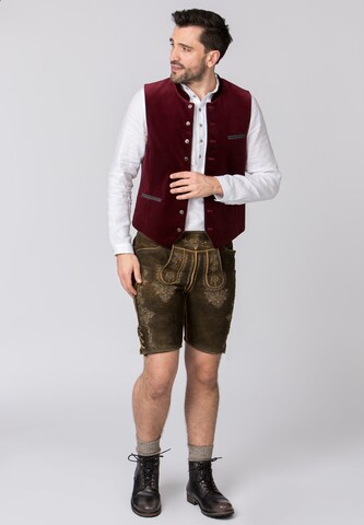STOCKERPOINT Traditional vest 'Tozzi' in Red