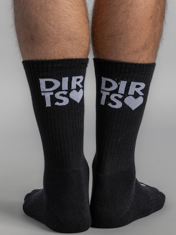 Dirts Socks 'Coração Socks' in Black: front