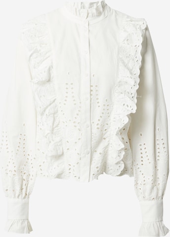 A-VIEW Blouse in White: front