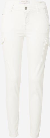 Gang Liibuv Klapptaskutega teksapüksid 'AMELIE', värv valge: eest vaates