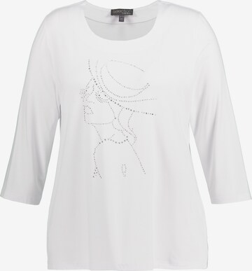 T-shirt Ulla Popken en blanc : devant