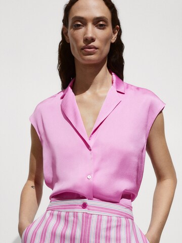 MANGO Bluse 'SASSA' in Pink: predná strana