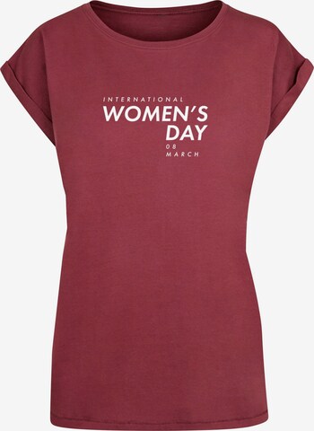 Merchcode Shirt 'WD - International Women's Day' in Red: front