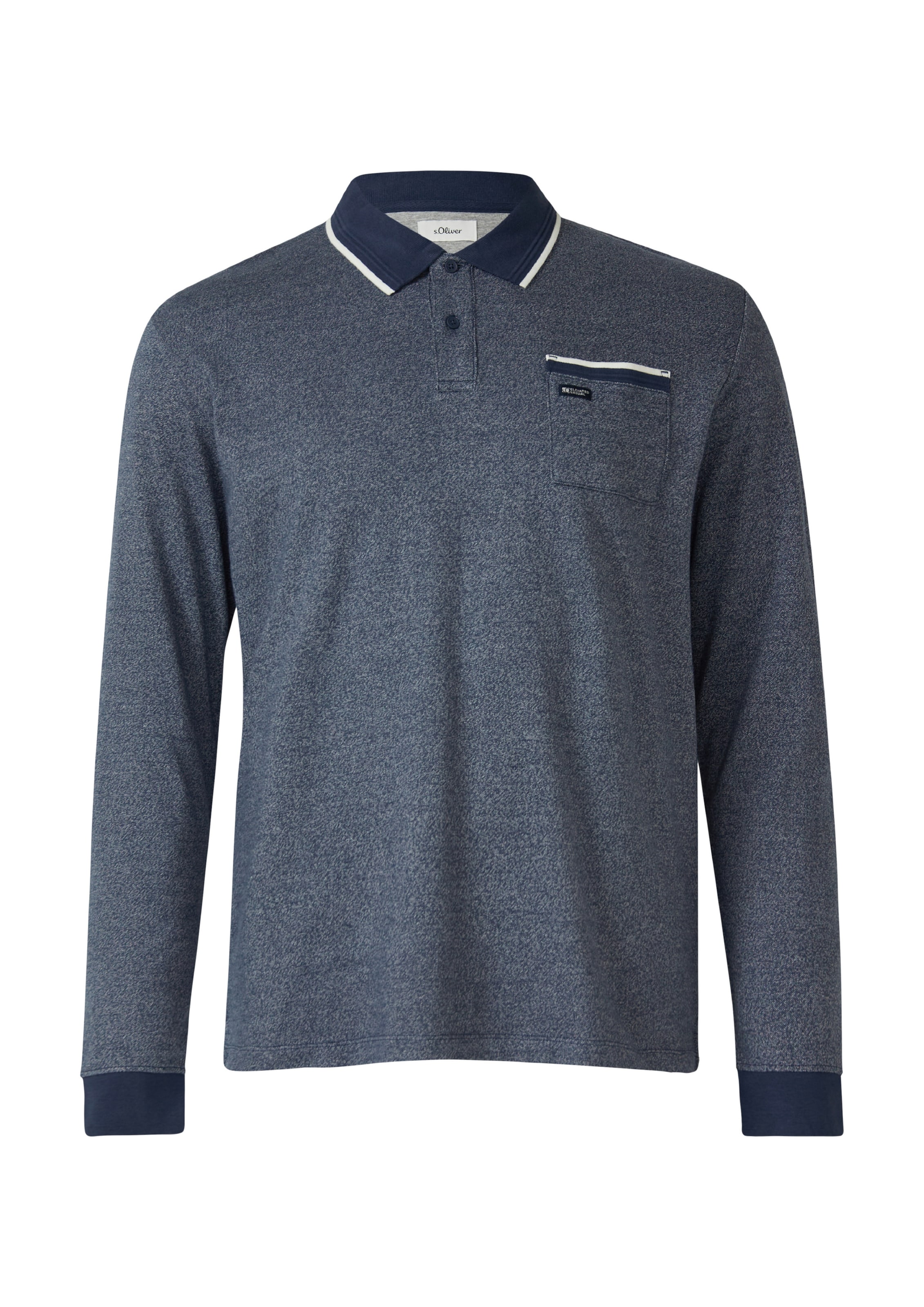 s.Oliver Poloshirt in Blau: Vorderseite