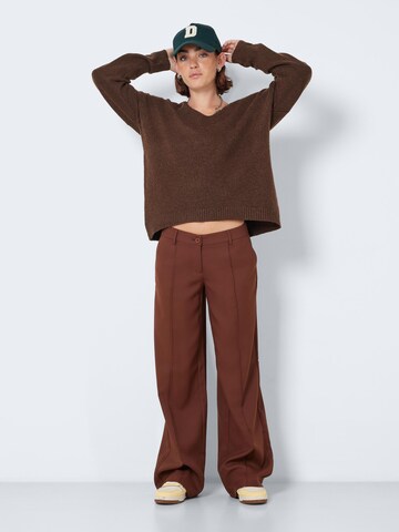 Noisy may Sweater 'SON' in Brown