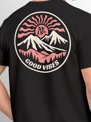 Neverless Shirt 'Good Vibes' in Black