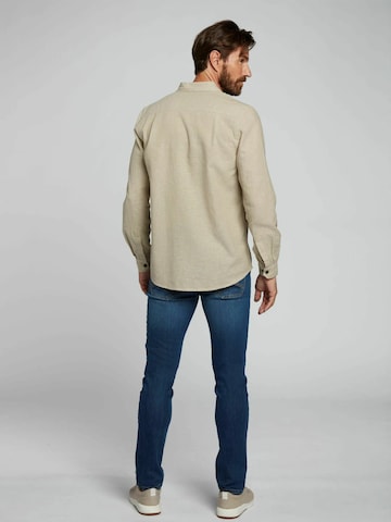 MCS Regular Fit Skjorte 'Pasadena' i beige