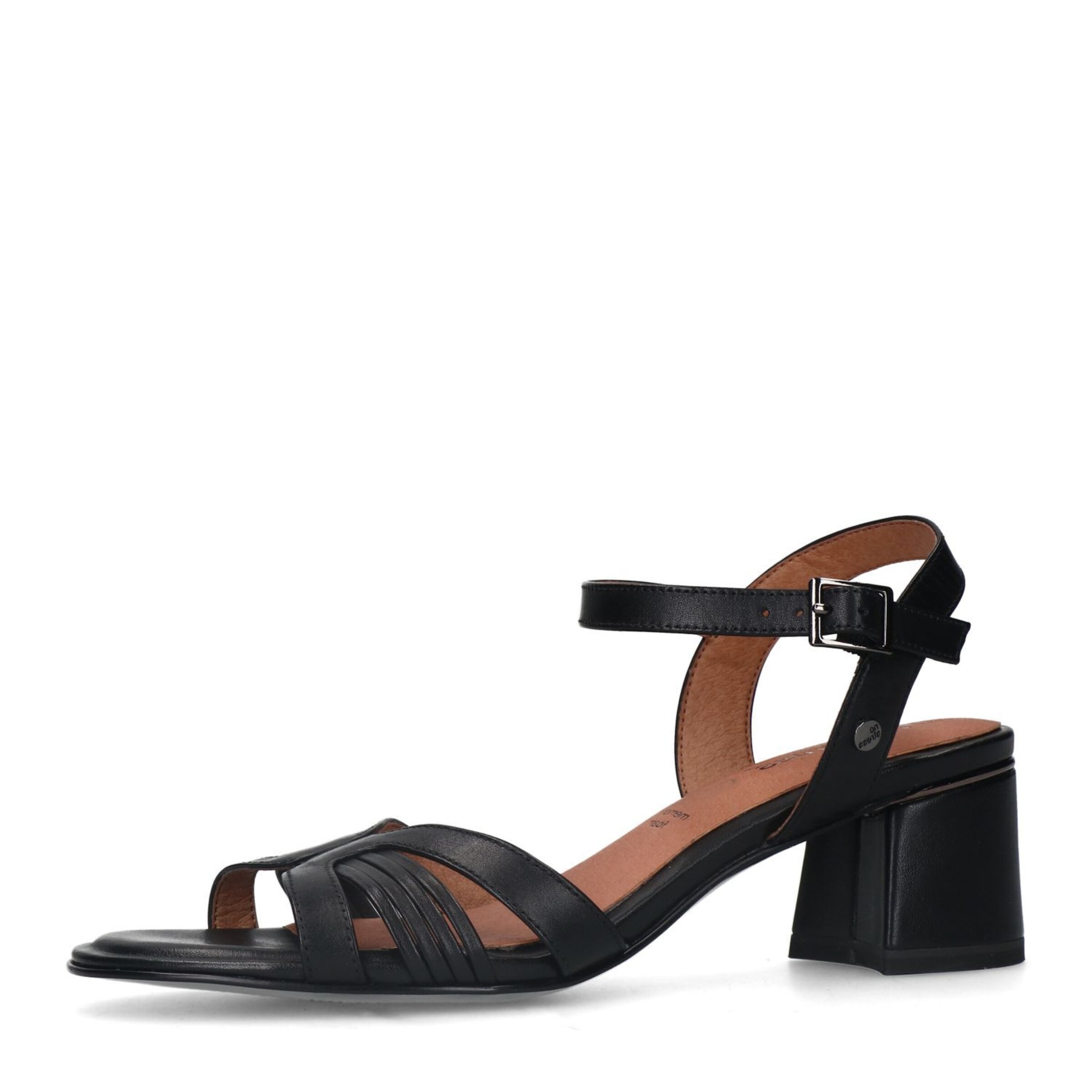 MANFIELD Sandale in Schwarz: Vorderseite