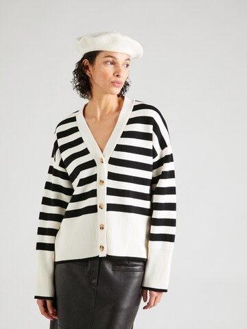 Cardigan 'ROSALIND' VILA ROUGE EDIT en beige : devant