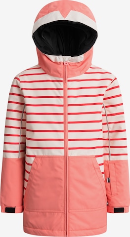 WeeDo Winter Jacket 'Cosmo Bunny' in Pink: front