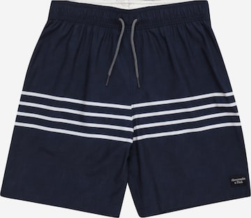 Abercrombie & Fitch Zwemshorts in Blauw: voorkant