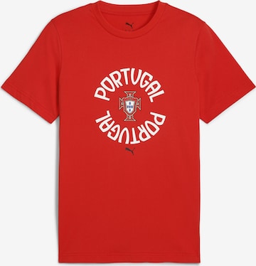 T-Shirt fonctionnel 'Portugal' PUMA en rouge : devant
