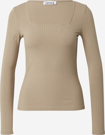 EDITED Shirt 'Valeria' in Beige: predná strana