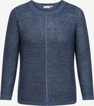 ONLY Carmakoma Sweater 'FOXY' in Blue: front