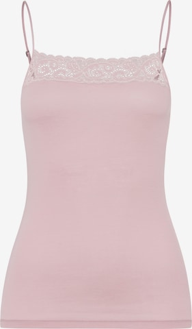 Hanro Top ' Moments ' in Pink: front