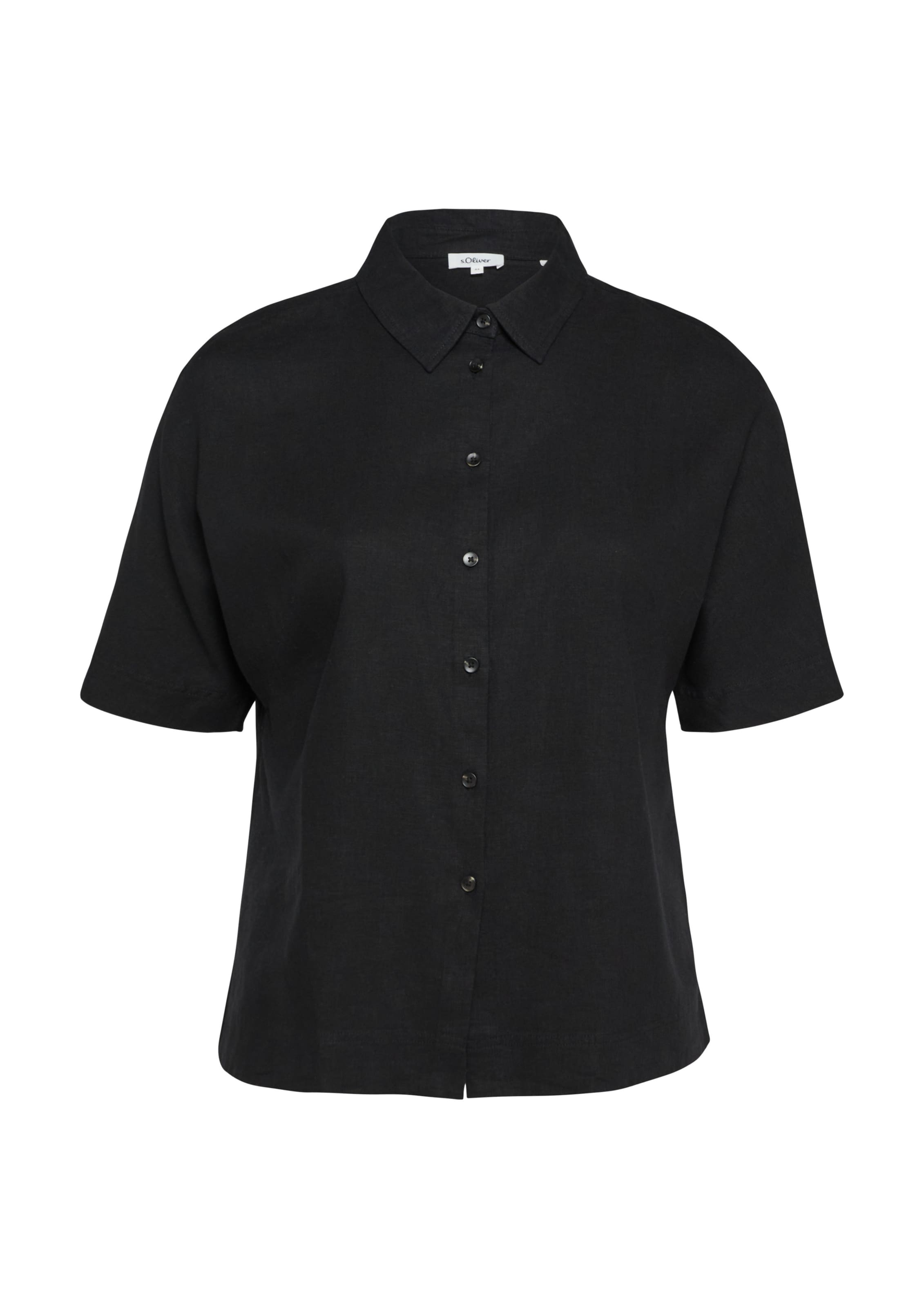 s.Oliver CURVE Blouse in Zwart: voorkant